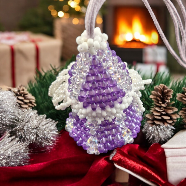 Entfesseln Sie Ihre Weihnachtsstimmung: Entdecken Sie 7 cm große Weihnachtswichtel mit dem befüllbaren Anhänger in violett für einzigartige Geschenke!