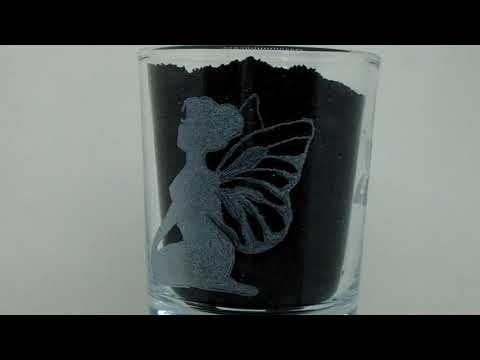 Windlicht "Elfe" mit #Elfe und #Blumenmotiven, #Handgravur